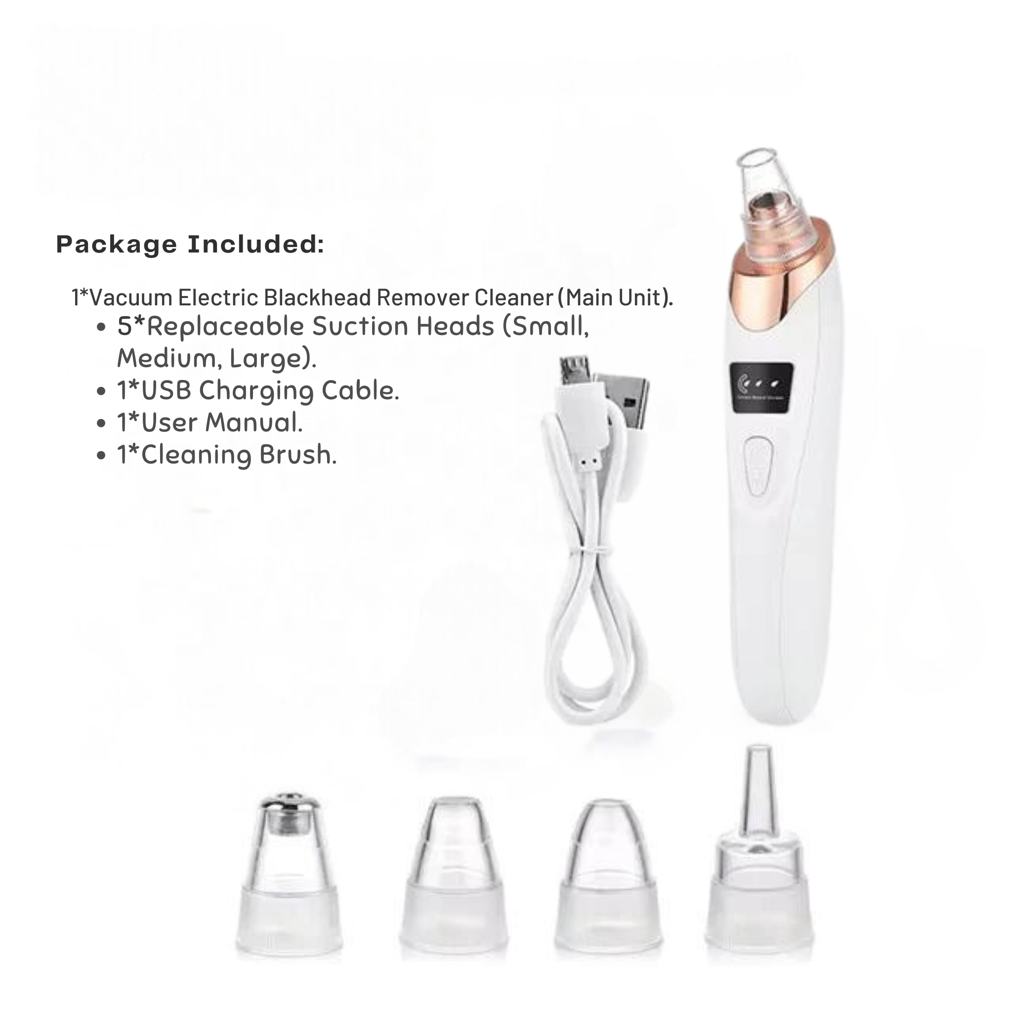 5-in-1 Electric Blackhead Remover & Facial Pore Cleaner