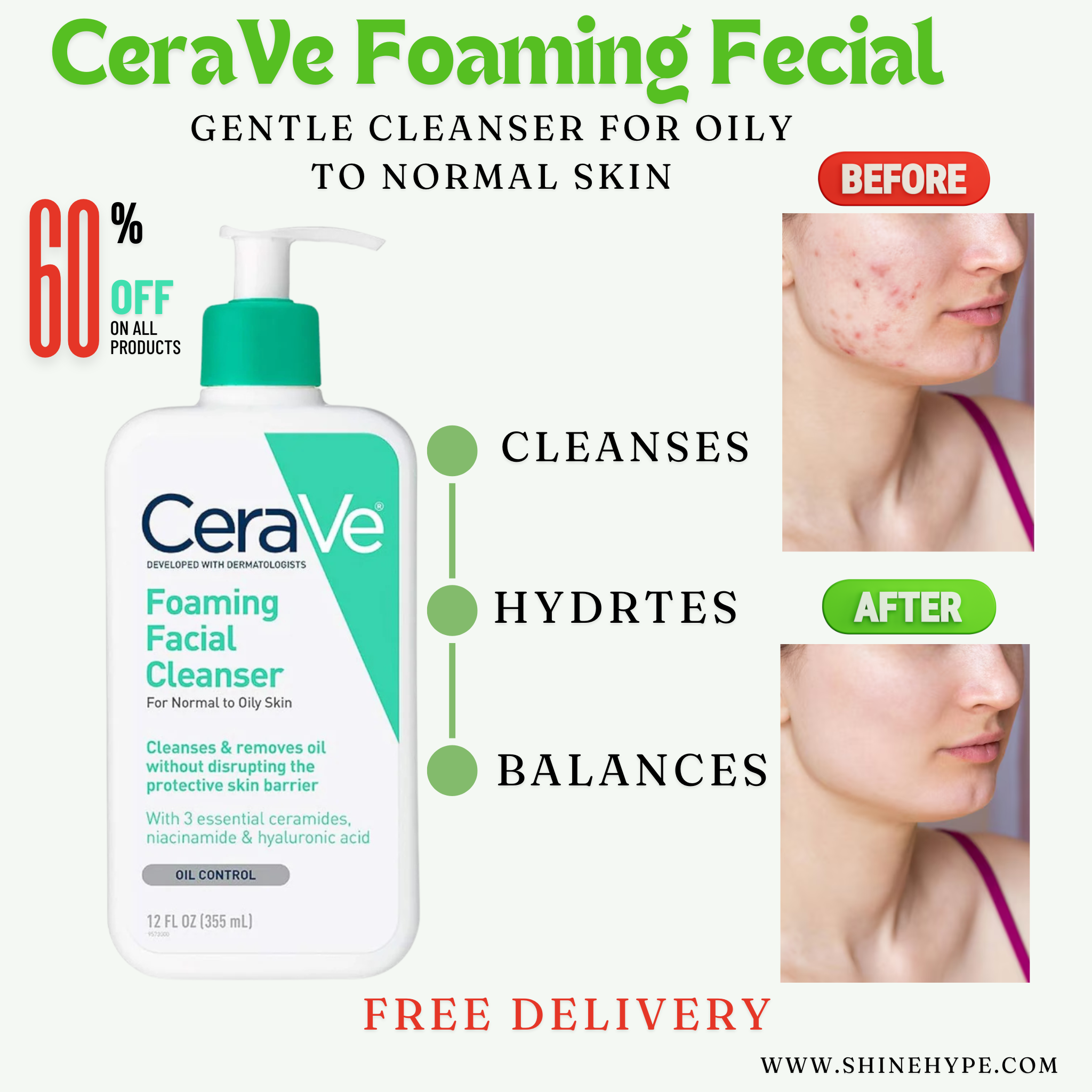 CeraVe - Foaming Facial Cleanser - 237ML