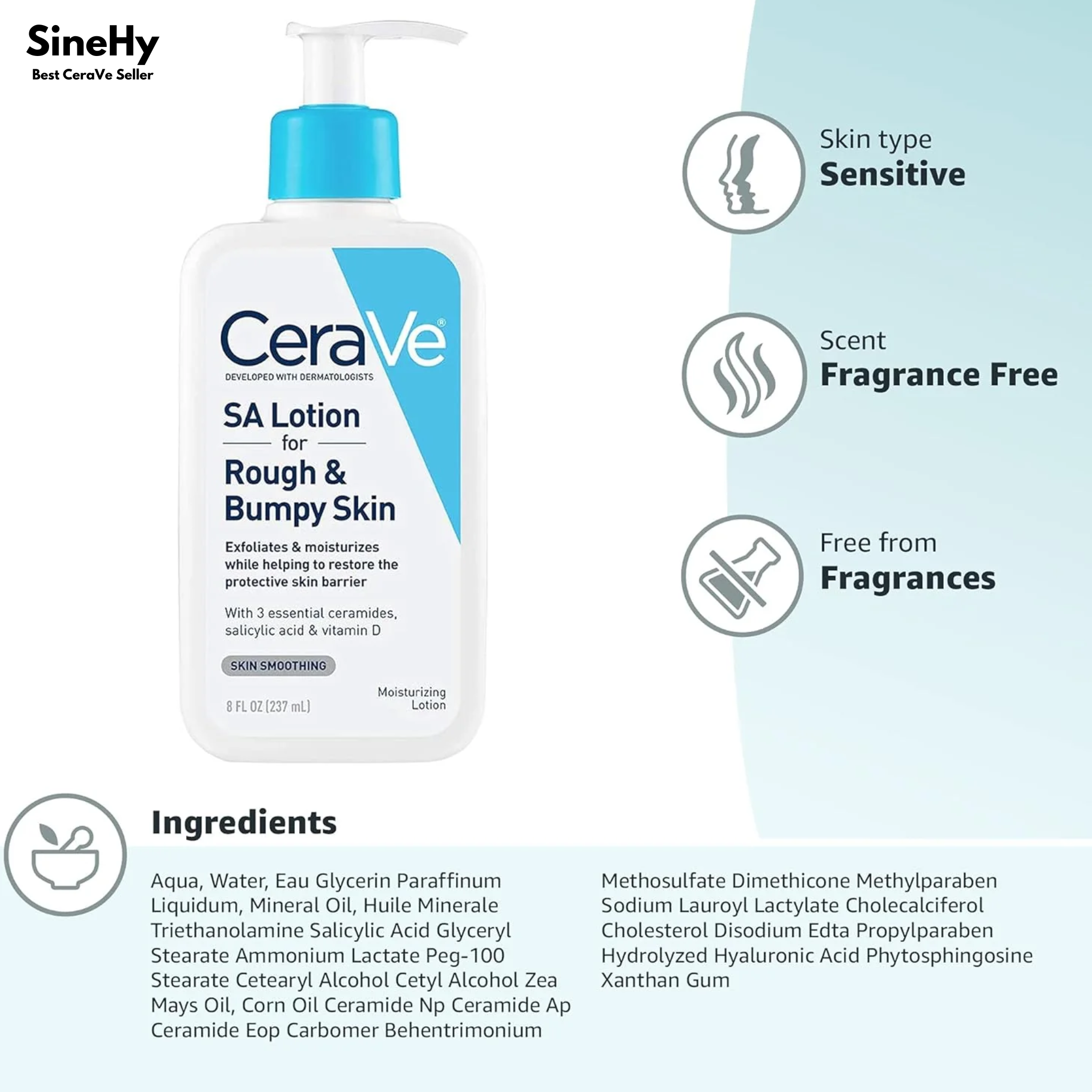 CeraVe  SA Lotion for Rough & Bumpy Skin