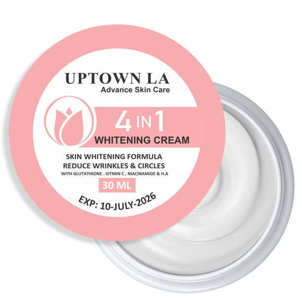 Skin Glowing Bundle Buy 1 (Uptown LA 4 In 1 Super Skin Glowing Serum) & Get 1 (Free Uptown LA 4 In 1 Whitening Cream)