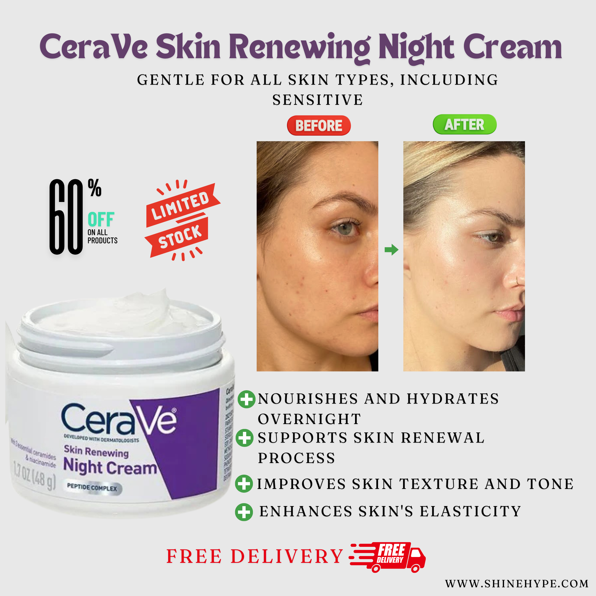 CeraVe Skin Renewing Night Cream