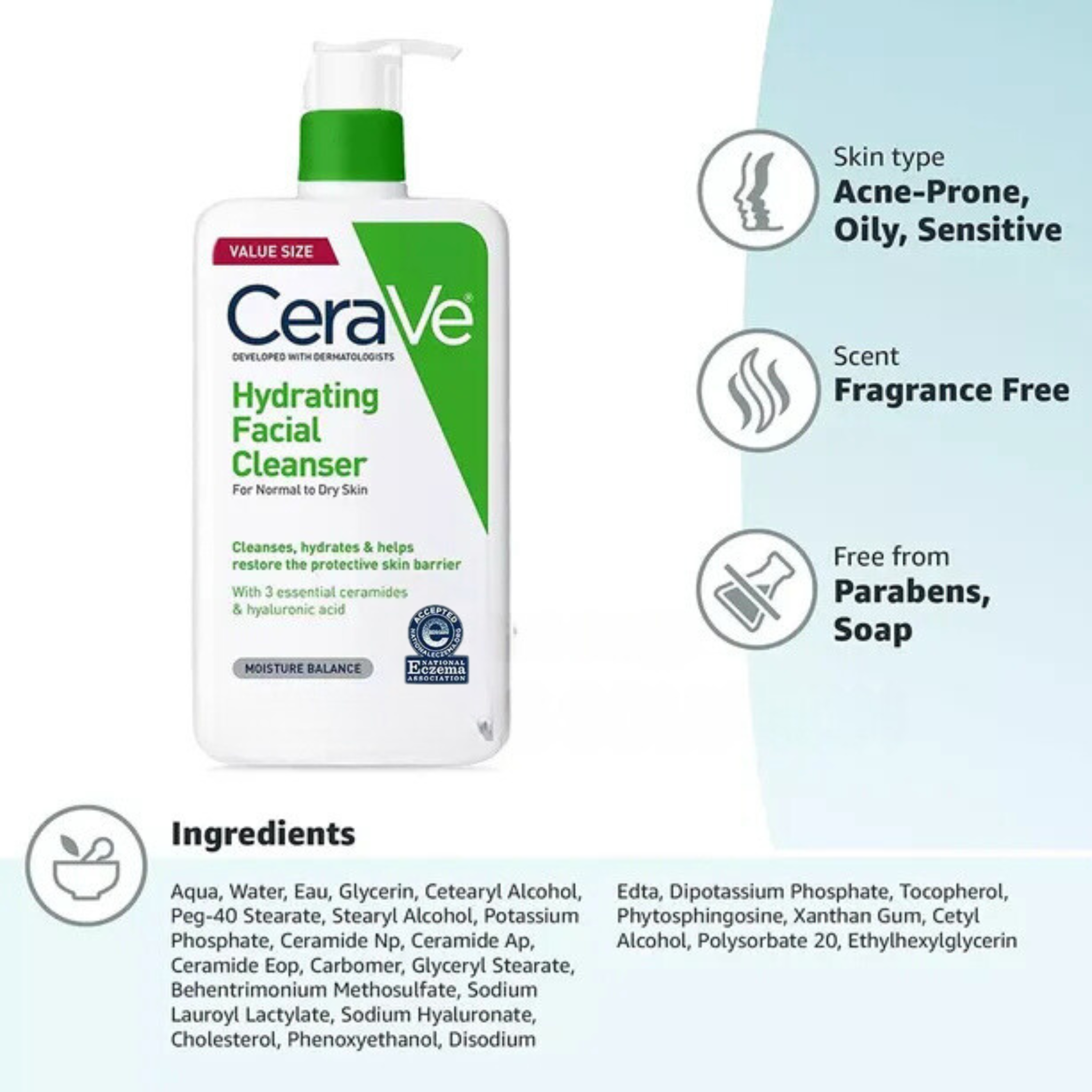 CeraVe - Hydrating Facial Cleanser 355ML