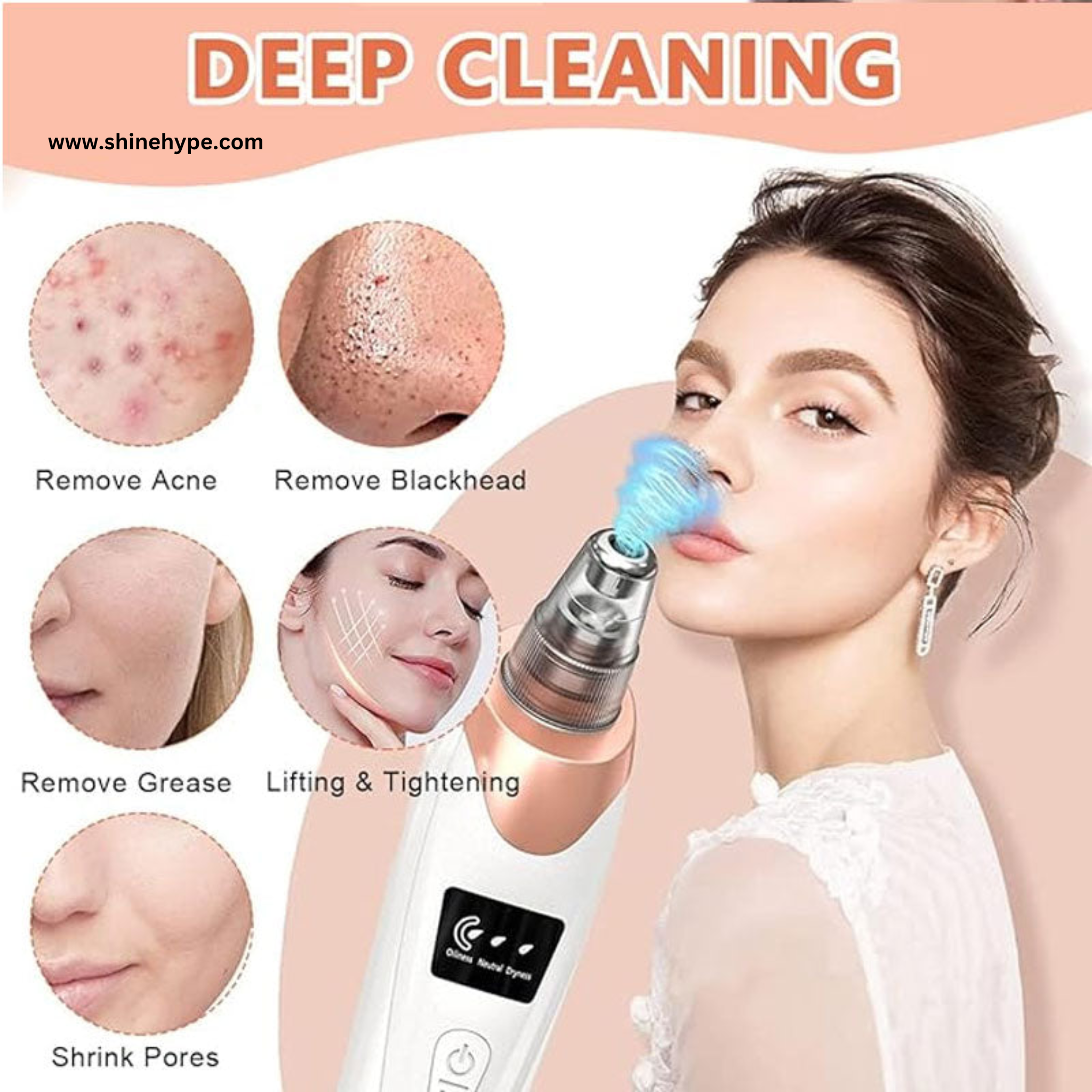 5-in-1 Electric Blackhead Remover & Facial Pore Cleaner